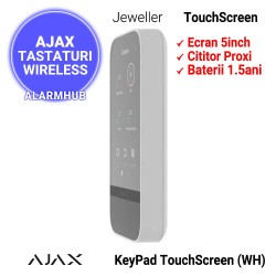 AJAX KeyPad TouchSccreen (WH) - baterii pentru 1.5 ani