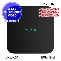 NVR AJAX cu 16 canale, negru