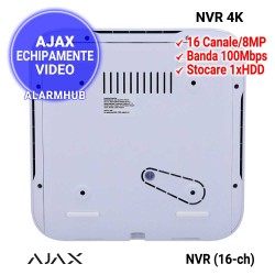 NVR AJAX 16 canale - alimentare din reteaua 230V, sursa interna