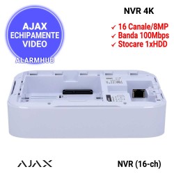 NVR AJAX 16 canale - functii smart, identificare om, auto, animal