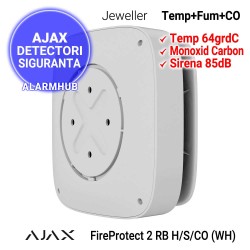 AJAX FireProtect 2 RB H/S/CO (WH) - conectare wireless maxima 1700m (camp deschis)