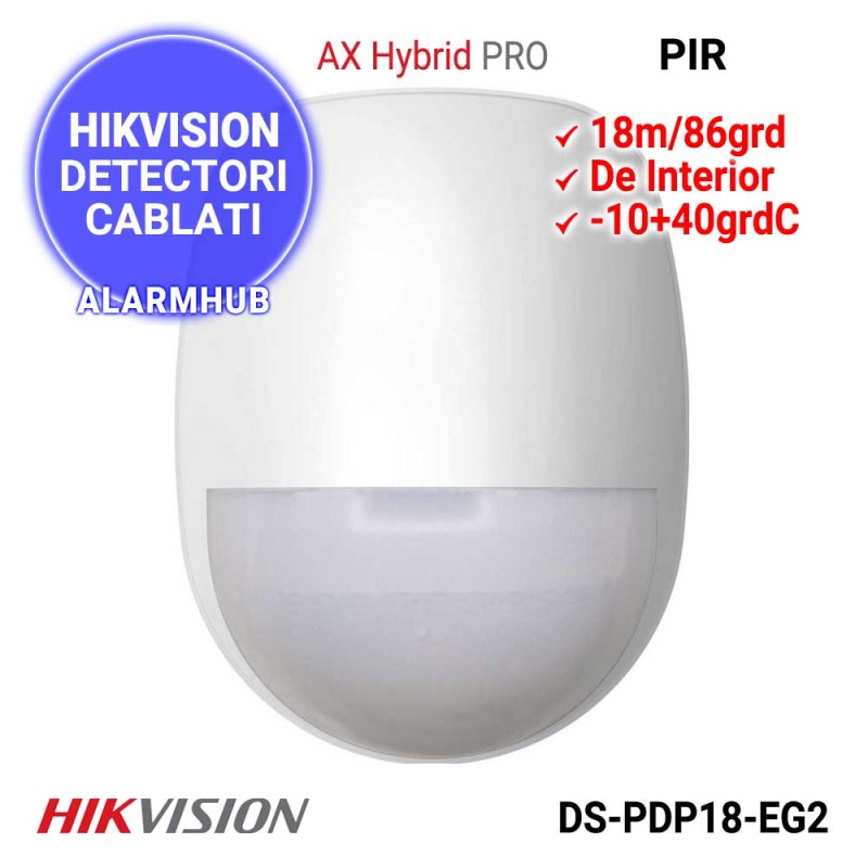 Detector miscare PIR cablat HIKVISION DS-PDP18-EG2