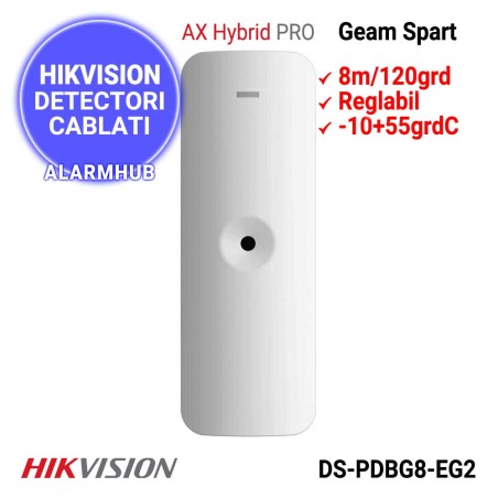 Detector geam spart cablat HIKVISION DS-PDBG8-EG2