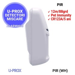 U-PROX PIR (WH) - include baterie CR123A pentru 5 ani