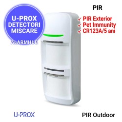 Detector PIR wireless U-PROX PIR Outdoor - parasolar si suport incluse
