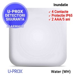 Detector inundatie wireless U-PROX Watercu 4 contacte, IP65