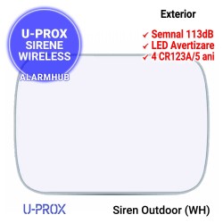 Sirena wireless de exterior U-PROX Siren Outdoor alba