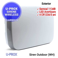 Sirena wireless de exterior U-PROX Siren Outdoor alba