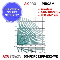 HIKVISION DS-PDPC12PF-EG2-WE - detectie PIR 12m/86grd, Pet immunity