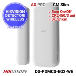 Contact magnetic wireless HIKVISION DS-PDMCS-EG2-WE - in miniatura, actionare 5.2cm, de interior