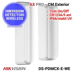 HIKVISION DS-PDMCX-E-WE - contact magnetic wireless de exterior, IP66