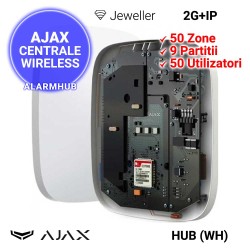 AJAX Hub (Wht)  - sursa de alimentare se poate inlocui in functie de aplicatie