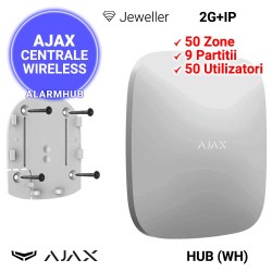 AJAX Hub (Wht)  - instalare rapida cu suport smart