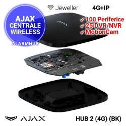 AJAX HUB 2 (4G) (BK) - suporta verificare video prin detectori cu camera