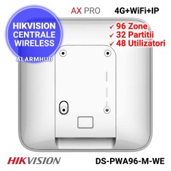 HIKVISION AX PRO DS-PWA96-M-WE - 96 zone wireless si 32 partitii; 48 utilizatori