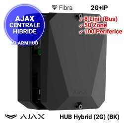 AJAX HUB Hybrid (2G) (BK) - spatiu pentru acumulator 7Ah, 60 ore backup