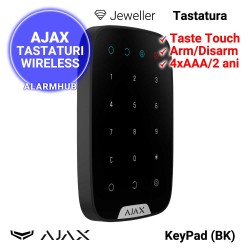 AJAX KeyPad (BK) - tastatura wireless, tastatura wireless, baterii pentru 2 ani