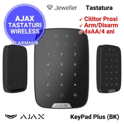AJAX KeyPad Plus (BK) - tastatura cu cititor proximitate, taste iluminate