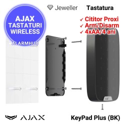 AJAX KeyPad Plus (BK) - tastatura cu cititor proximitate, instalare rapida