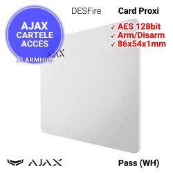 AJAX Pass (WH) - cartela de proximitate de culoare alba