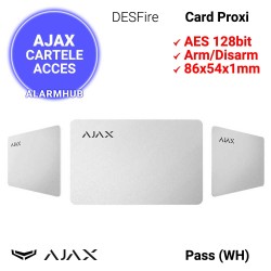 AJAX Pass (WH) - cartela de proximitate alba, grosime 1mm